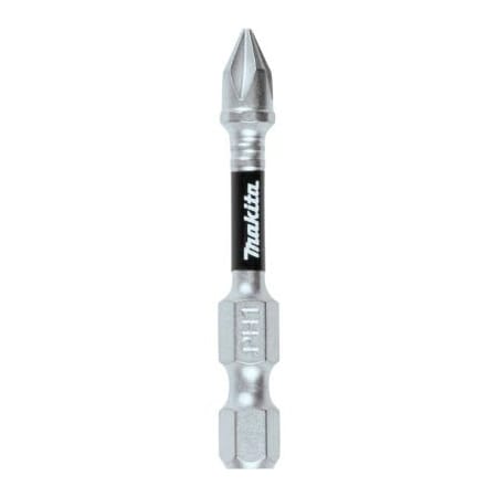 Makita Makita Impact XPS #1 Phillips 2in Power Bit, Matte Nickel, 3/Pack E-00767